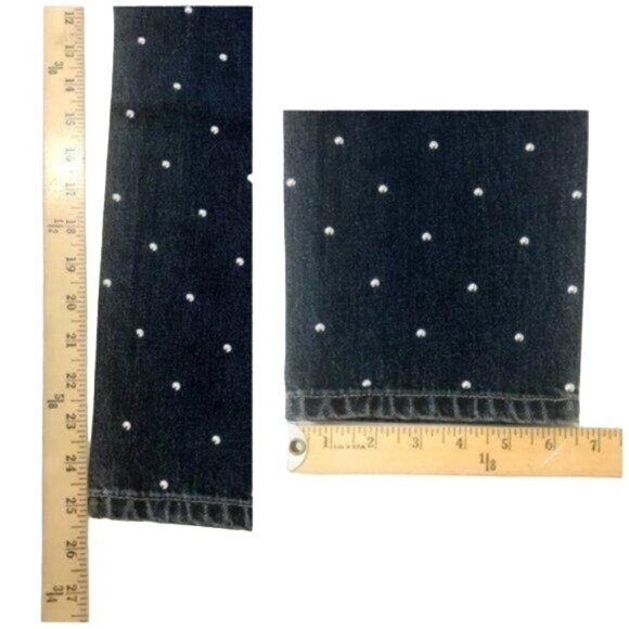 Current/Elliott The Vintage Studded Jeans Size 28 Blue Silver NWT - Picture 11 of 11
